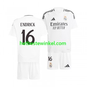 Real Madrid ENDRICK 16 Voetbalshirts Kind Thuis 2024-25